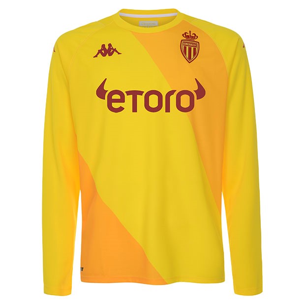 Authentic Camiseta AS Monaco Portero 2021-2022 Amarillo